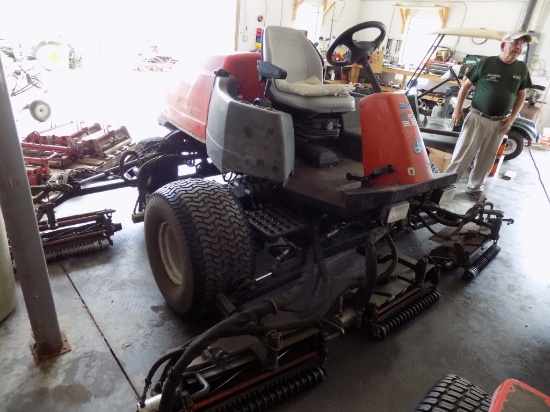 Jacobsen 4677 4WD 7-Reel Fairway Mower w/Kubota 4-Cyl Dsl Eng, 3708 Hrs, 12