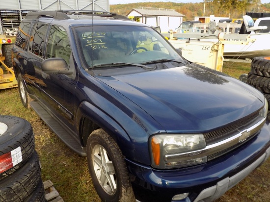 2003 Trailblazer Ext, Blue, V6, Auto Trans,   101,622 Miles, Vin:1GNET16583