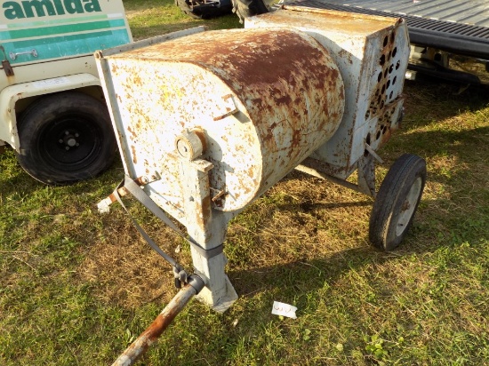 Gas Powered Mortar Mixer on Trailer, Honda Gas Engine, No Title