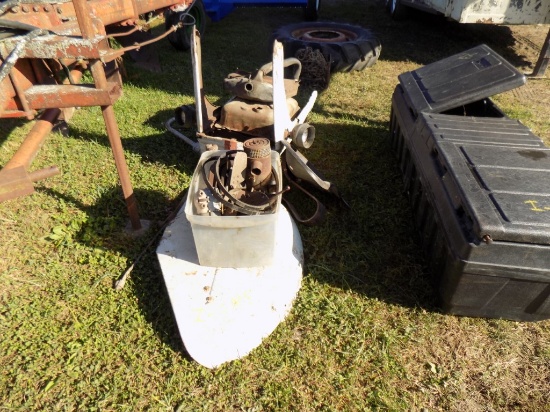 Ford 9N Parts, Fenders, Tank, Radiator, Lights & Seat, Etc(was lot 1887)