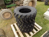 (4) New 10-16.5 SSL Tires On Cat/JD Rims (4x Bid Price)