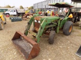 JD 850 Tractor w/ Loader, 4wd, PS, Runs, S/N: 210074(Caz) - NEEDS WORK