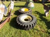 (2x) Goodyear 12.5/80-18 Ag. Tires on 8 Lug Rims