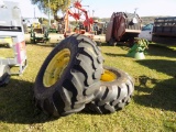 Pair of New 19.5 L-24 Mounted JD Tires 8 Lug