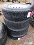 (4) 205/75/15 on 5-Lug Mtd Trlr Tires, Gray Rims (4 x Bid Price)
