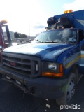 1999 Ford F-550, Blue Service Truck, Diesel