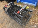 New 72'' HD Hyd Grapple/Stone Bucket, All Hyd, Dbl Cyl.