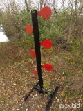 New Steel Free Standing Target - 6-Place