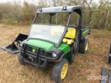 John Deere 825i Gator/UTV, 4WD, Hyd Dump Box, ROPS, Drives, Has Noise In Re