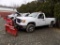 2012 GMC 2500, Reg. Cab, White,  6.0 V8 Auto Trans.,, 4x4 w/ Boss 8'2'' Pow