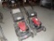 (2) Honda HRX 217 Pushmowers, 1 is for Parts, 1 Leaks Oil