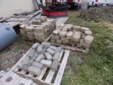 (2) Pallets of Tan Wallstone w/ 1 Pallet of Misc Bricks
