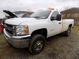 2012 Chevrolet 2500, Reg. Cab, White, 6.0, V8 Auto Trans., PW, PL, 4x4, 99,