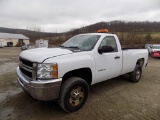 2013 Chevrolet 2500, Reg. Cab, White, 6.0, V8 Auto Trans., 4x4, 87,855 Mi.,