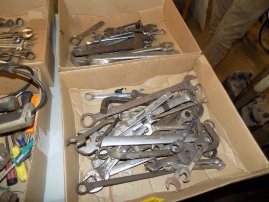 (2) Boxes of Wrenches, Lrg & Small