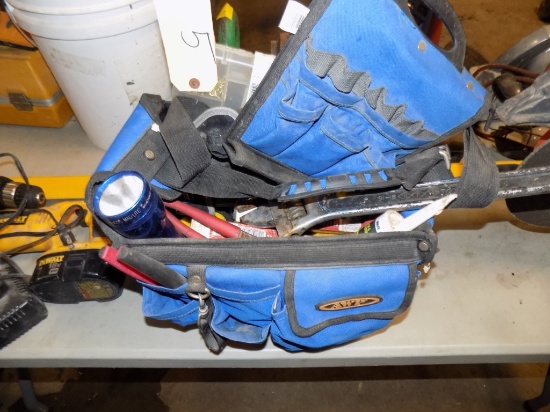 Blue Tool Bag Full of Misc Hand Tools