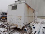 White Enclosed Office Trailer, Single Axle, 16'