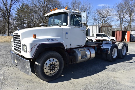 1997 Mack RD 690-S Conventional Day Cab Truck Tractor, White, 300 Mack Dsl