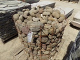 Basket of Tumbled Round Stones/Landscape Stone, Sold by Basket