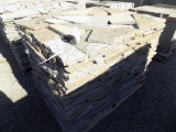 Pallet of Stacked, Thermaled,Colonial Wall Stone, 1'', Sold by Pallet