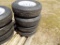 (4) New Raineer 225-75R15 Trailer Tires on 6-Lug Rims   (4 x Bid Price) (32