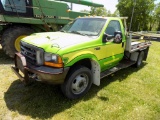 1999 Ford F450 Super Duty, Power Stroke Diesel, 10' Alum Flatbed with Goose