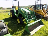 JD 4720 Mid Size Compact Tractor w/ 400 CX Loader, 4wd, Diesel Eng, Hydro T