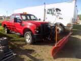 '09 Ford F250 , Reg Cab, 4x4, Red, w/ Western Ultra Mount 8' Snow Plow & Fi