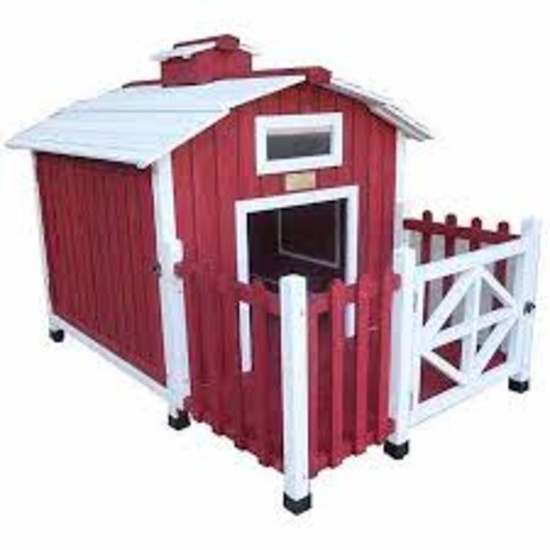 Advantek ''Gone Green'' Country Barn Dog House 56 x 38 x 39, Insect & Rot R