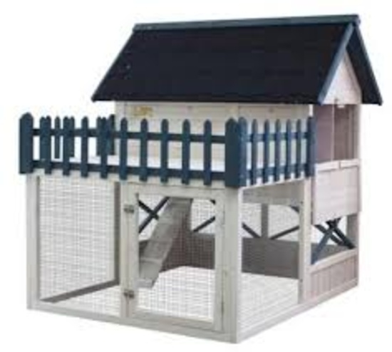 Advantek ''The Balcony'' Chicken Coop, 51 x 47.25 x 50, Insect & Rot Resist