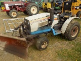 Mitsubishi MT160 Compact Tractor, 3-Cyl, Dsl, w/Homemade Snowplow Attached