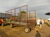 Steel Sided Hay Wagon On H.N. Running Gear (3805)