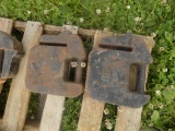 (2) Black Front Weights, Approx 40LBS Each (2x Bid Price) (3528)