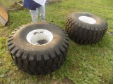 (2) Mounted 21.5L-16.1 Goodyear Implement Tire Off N.H. (3440)