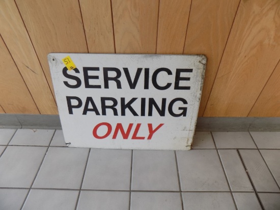 (2) ''Service Parking Only'' Signs (Selling As Group)