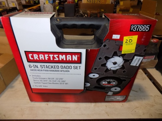 Craftsman 6'' Stacked Dado Set In Case