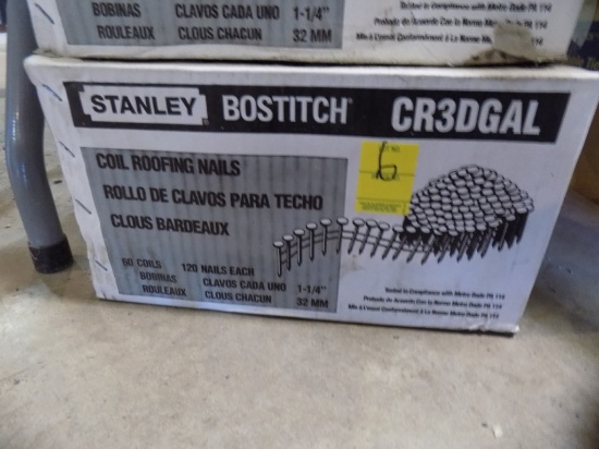 Case Of Stanley Coil Roofing Nails, 1 1/4''
