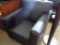 Black Leather Like Uph. Arm Chair / Sitting Chair