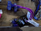 (3) Pro Glow 3' Heavy Duty Cords w/ 3 Plugs, Purple