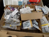 (9) Small Boxes Of Hardware - U Bolts, Eye Bolts, Chain Hooks, Clips, S Hoo