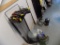 Black Wire Display Rack, Grass Seed & Used Hand Tools