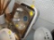 (2) Stainless Double Bay Sinks - (1) Square, (1) Rounded