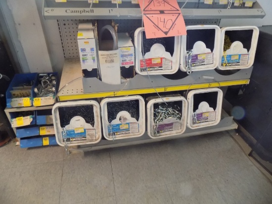 (7) Buckets of Asst. Chain and (3) Rolls of Tubing for Retail Displays, w/L