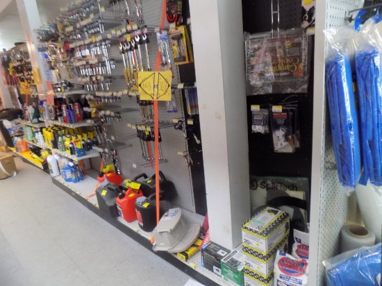 First Section in Middle Row - Jumper Cables, Air & Tire Tools, Draw Pins, C