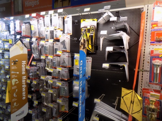 Section of Shelf Brackets, Hinges, Handles, RAiling Brackets, Steel ''L'' B