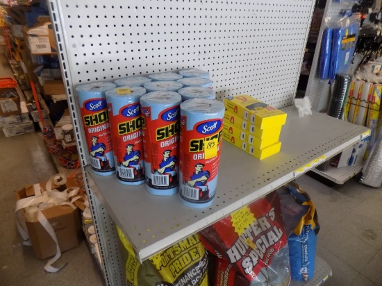 (4) Rodent Bait Stations, (10) Rolls of Scotts Shop Towels