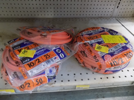 (4) Rolls of NMB 10/2 Indoor Wire, 200' Total