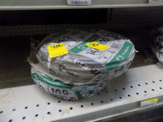 (2) Rolls of UFB 14/2 Outdoor Wire, 200' Total