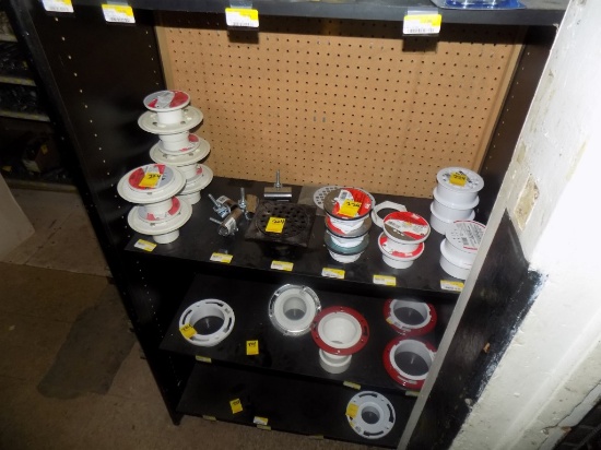 Contents of BlackShelf in Corner, Drains, Vents, Etc
