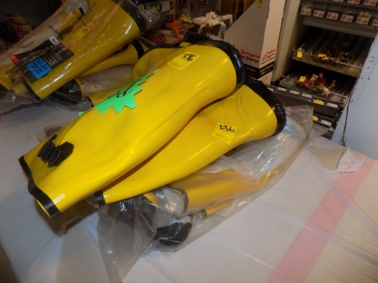 (3) Prs of Size 11 Yellow Rubber Boots